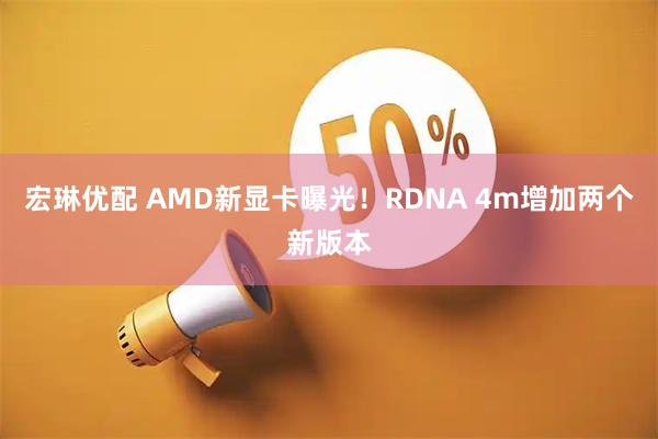 宏琳优配 AMD新显卡曝光！RDNA 4m增加两个新版本